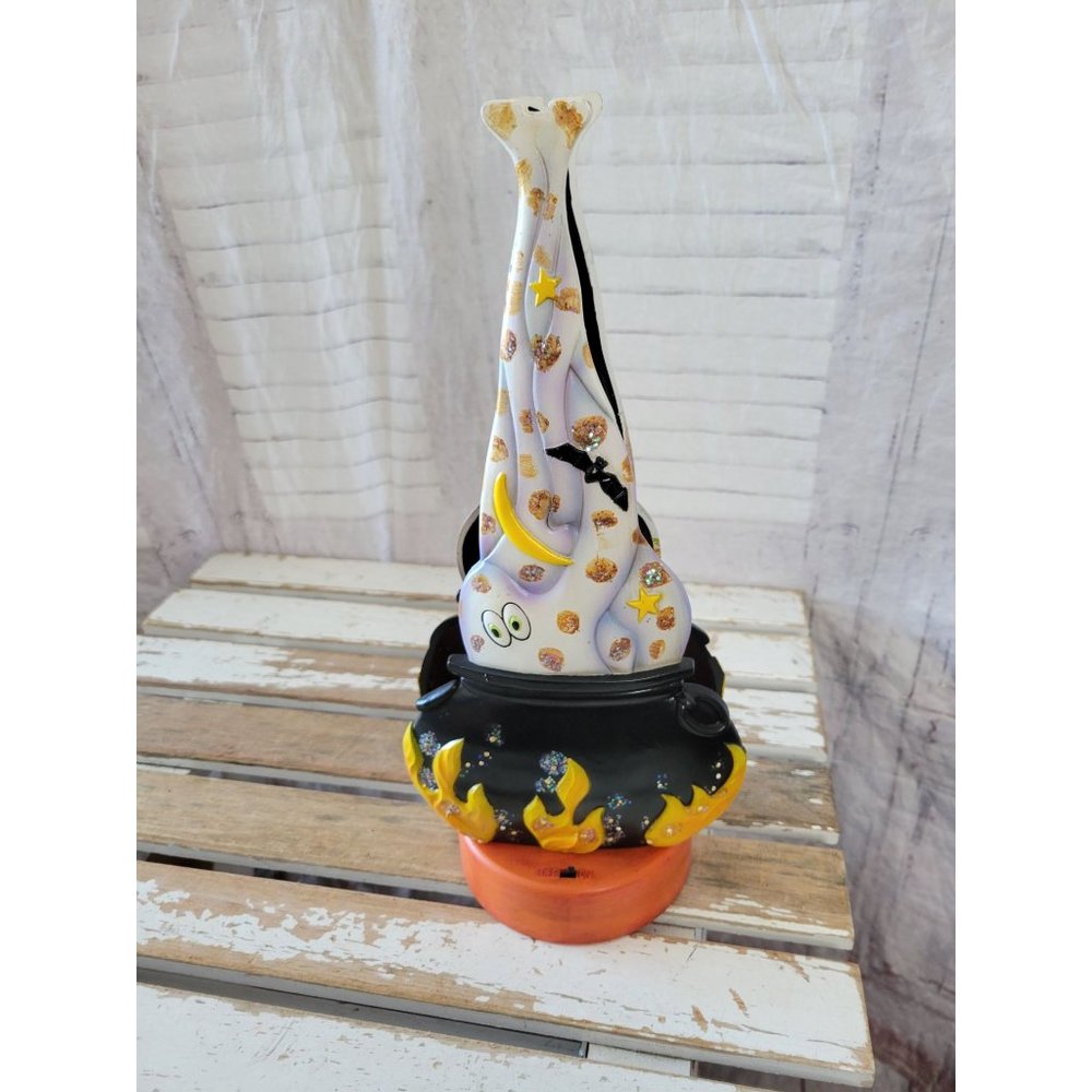 Vintage cauldron Halloween decor witch as is home kitchen